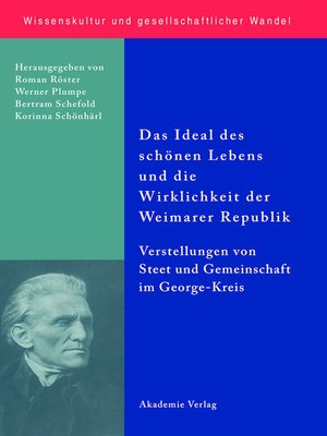 cover image of Das Ideal des schönen Lebens und die Wirklichkeit der Weimarer Republik